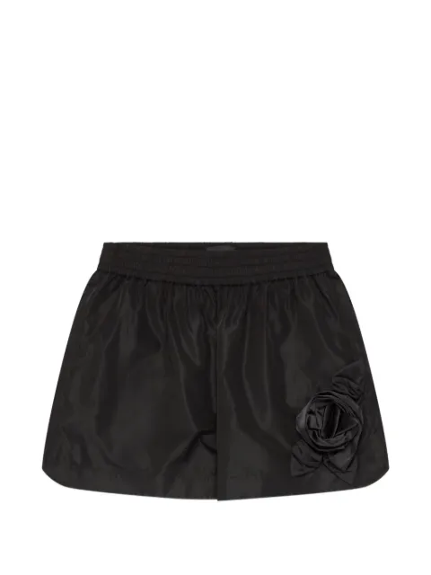 Simone Rocha shorts con aplique de rosa