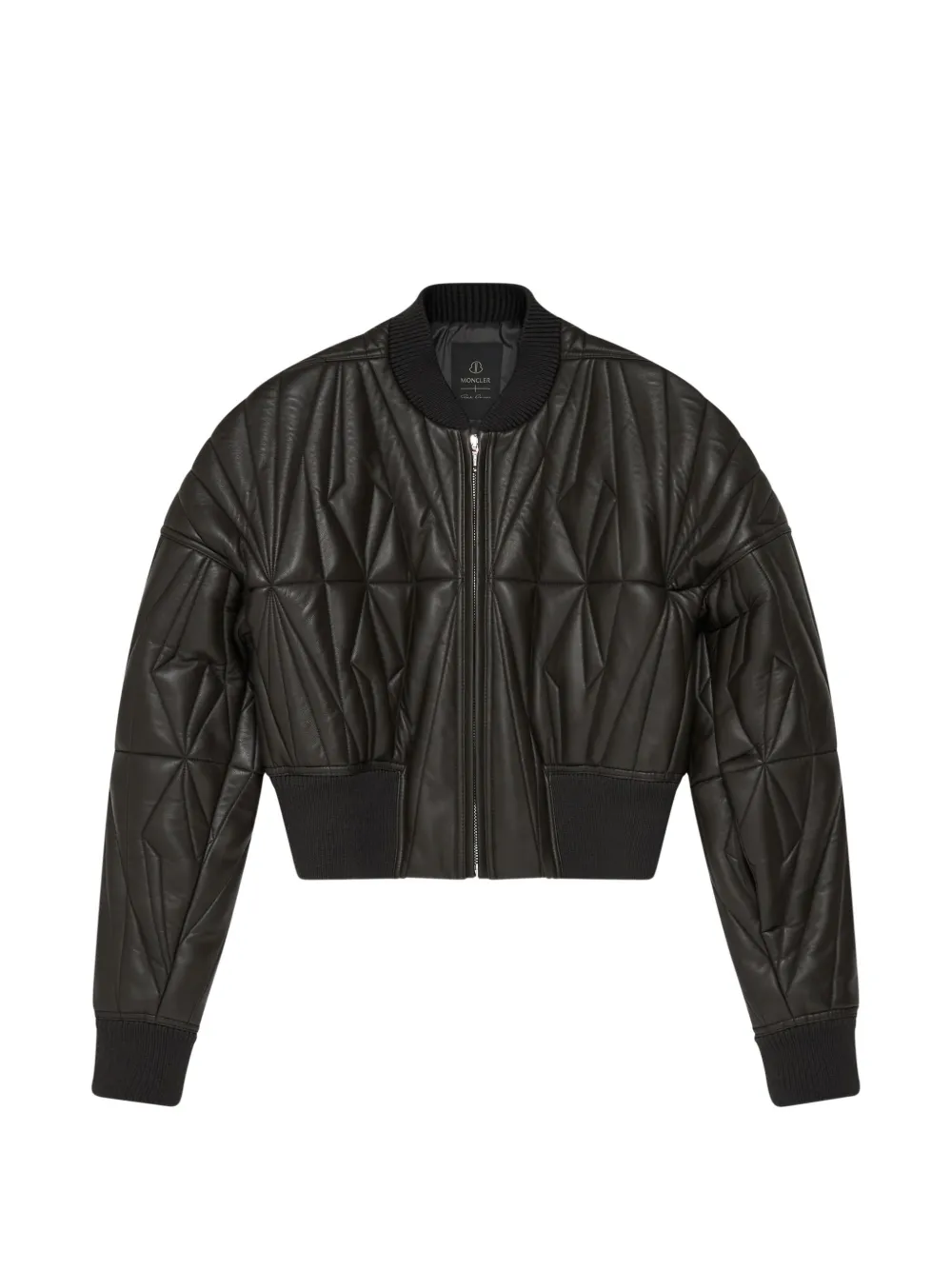 Rick Owens quilted leather jacket - Schwarz