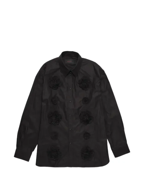 Simone Rocha floral-appliqué shirt