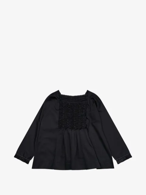 Renli Su smocked long-sleeve blouse