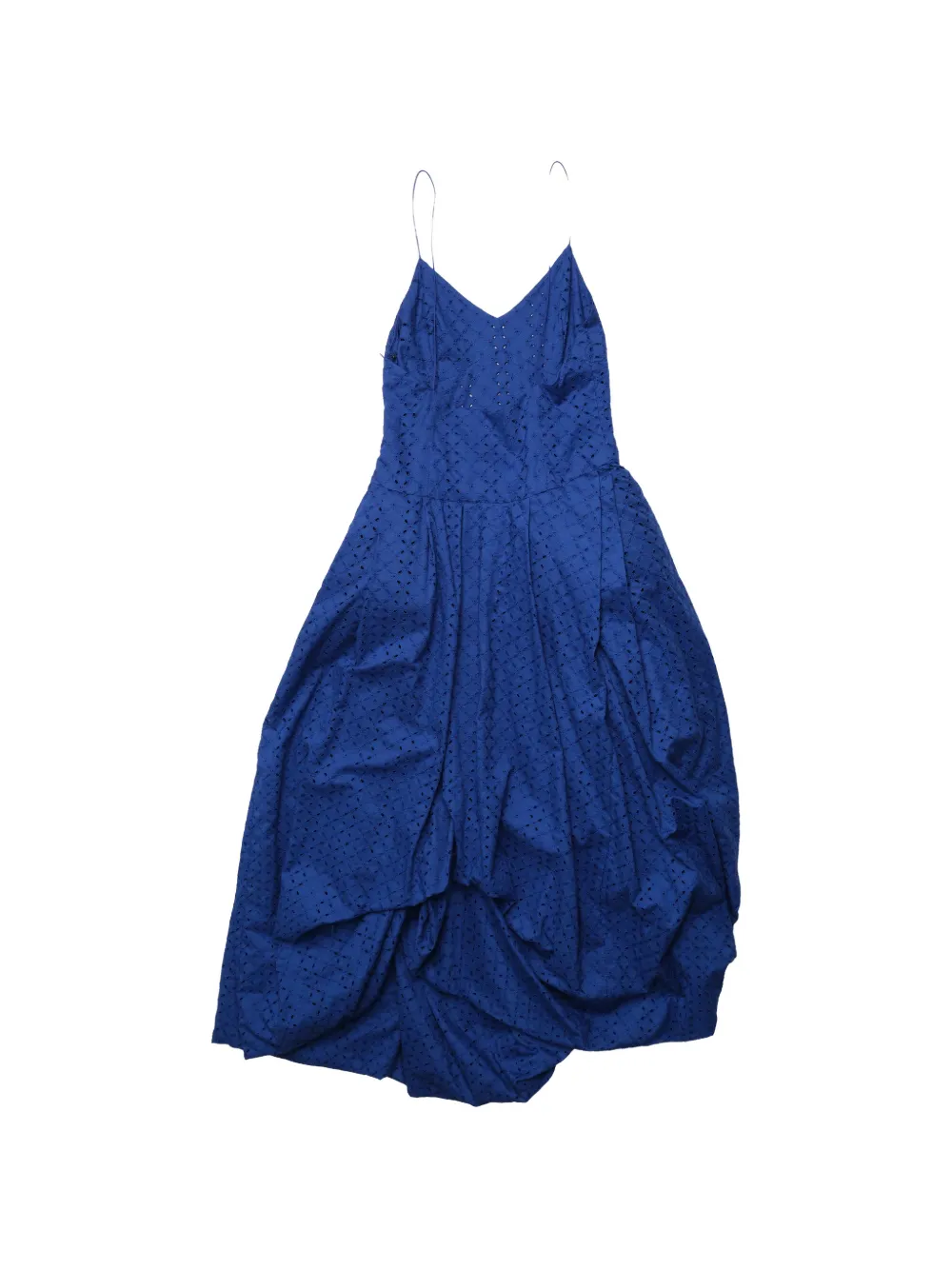 Pauline Dujancourt Broderie-anglaise Asymmetric Dress in Blue, view 2