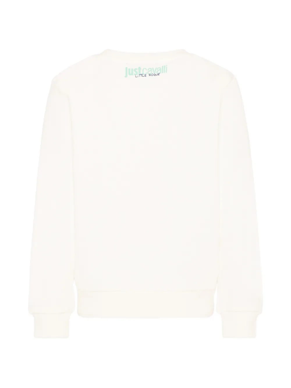  Just Cavalli Kids Logo-patterned Crew-neck Sweatshirt - Neutrals 