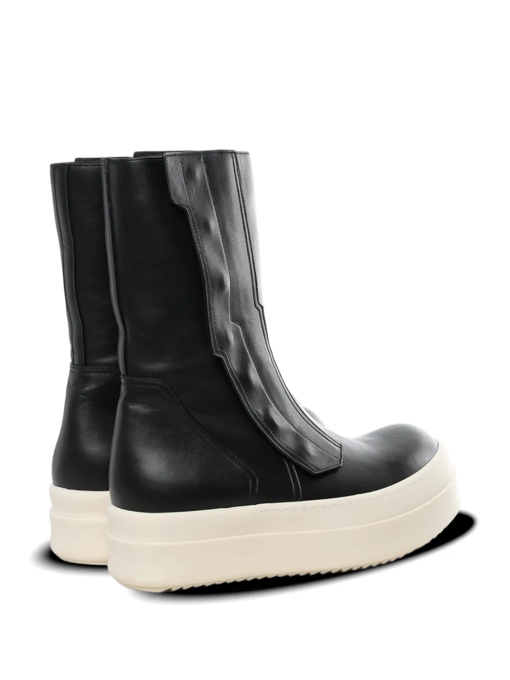 Rick Owens platform zip sneakers Zwart