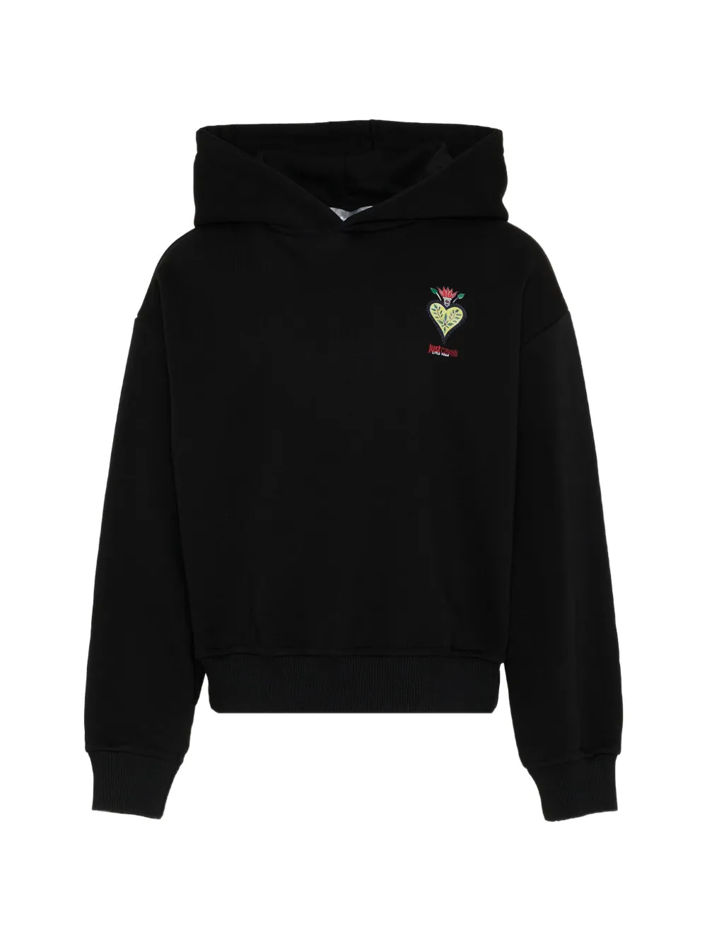 Just Cavalli Kids printed hoodie - Nero