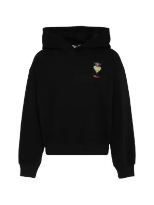 Varsany Felpa Con Cappuccio Personalizzata Per Bambina: Con Scritta Beam Girl E Strass, Nero 5-6 Anni