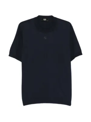 FENDI graphic-embroidered T-Shirt | Black | FARFETCH