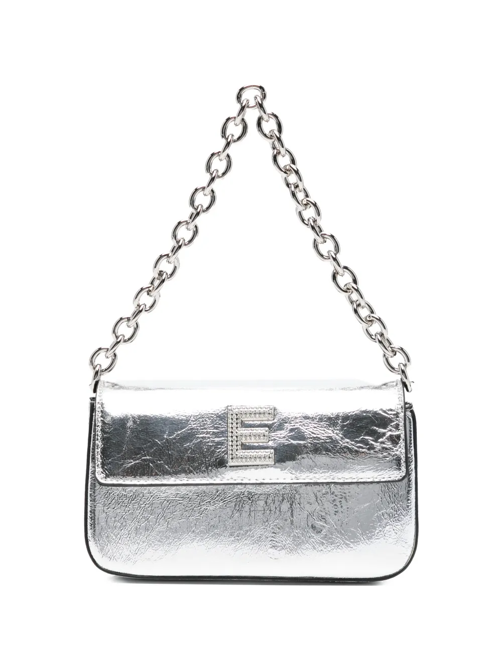 ERMANNO FIRENZE Chain Initial Schultertasche - Silber