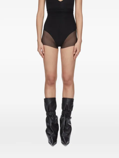 Rick Owens high waisted stretch shorts