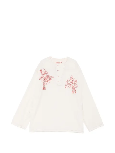 Kinyan Lam floral embroidery blouse