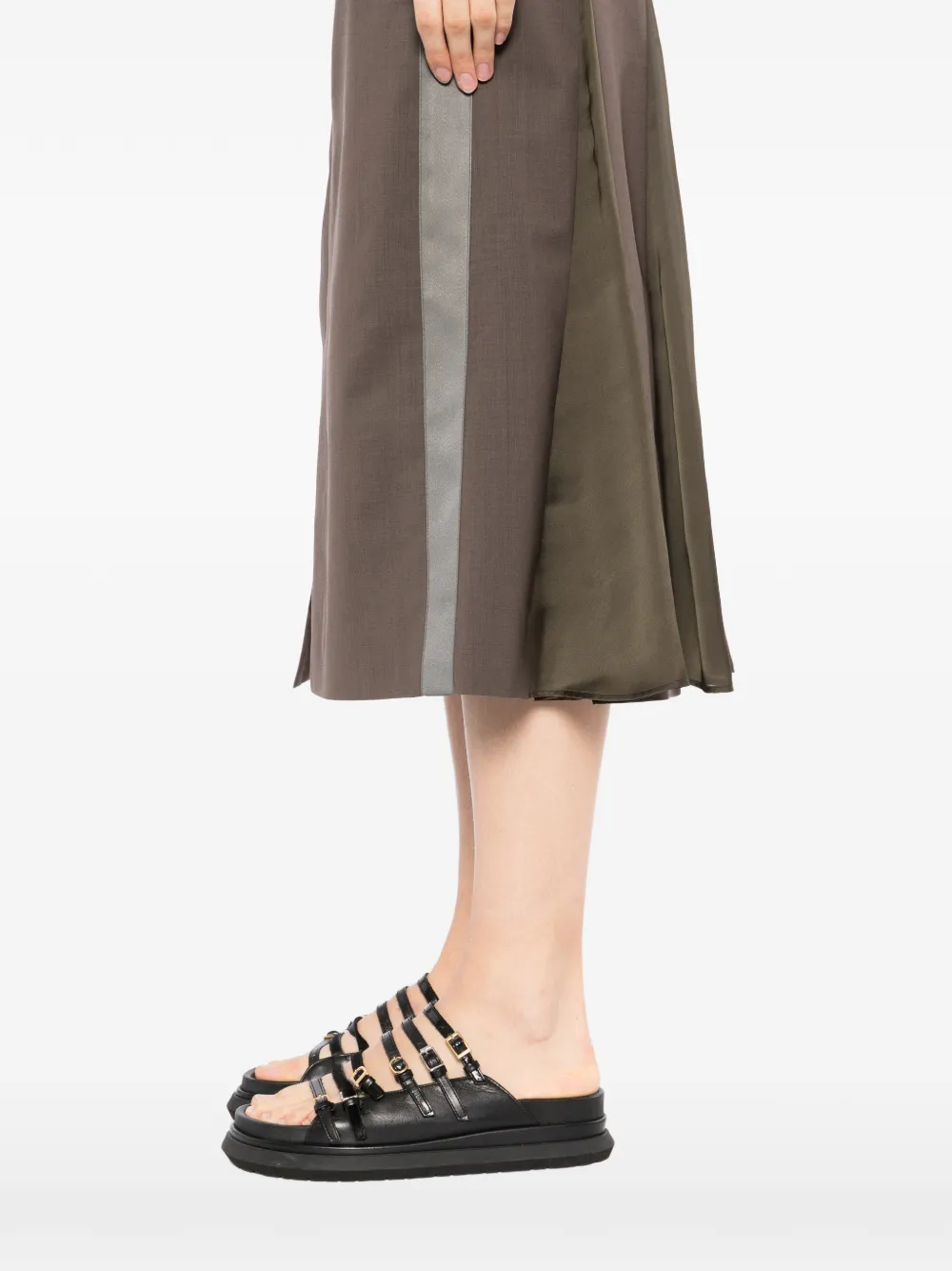 sacai Rok met ceintuur Bruin