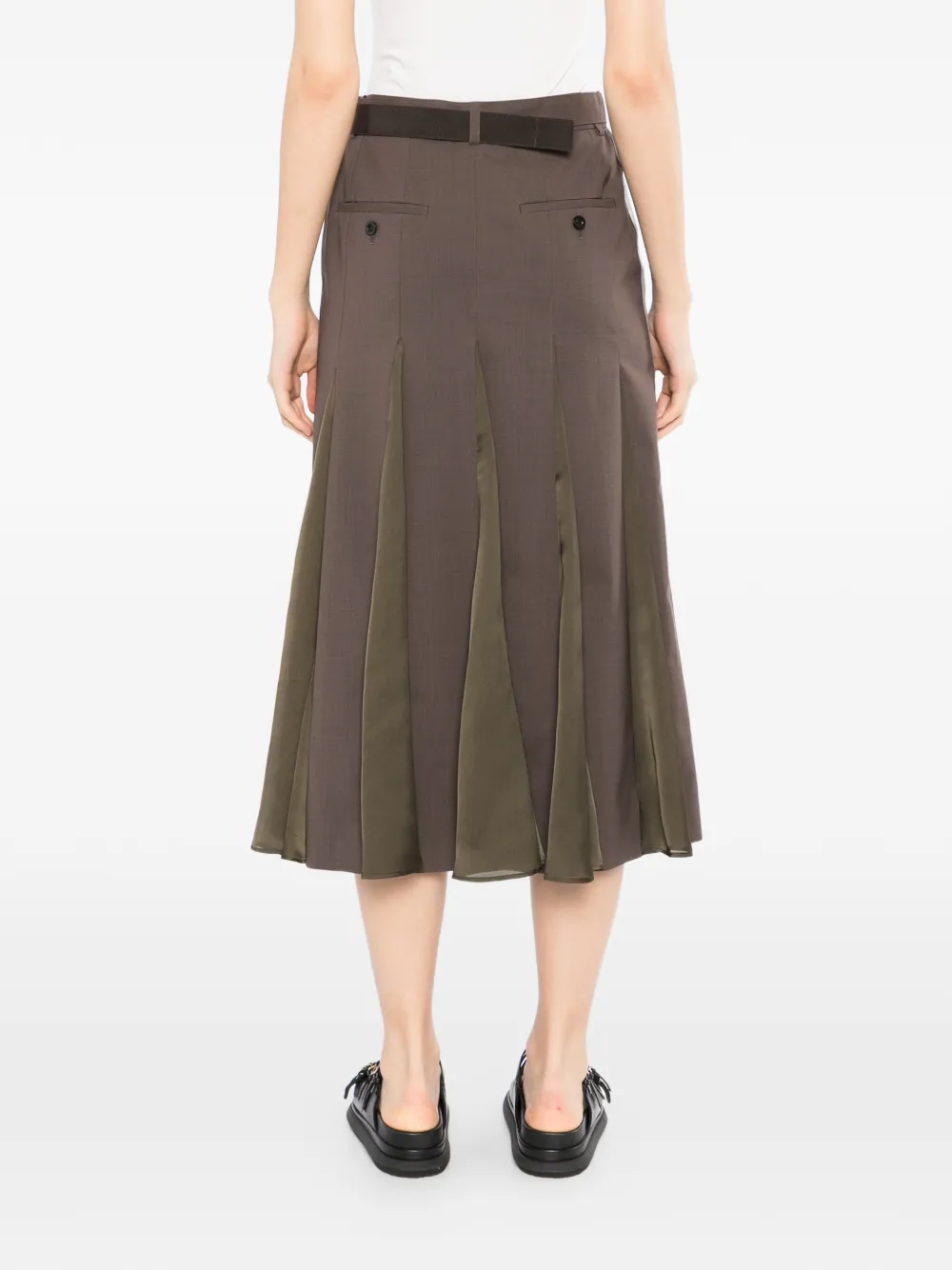 sacai Rok met ceintuur Bruin