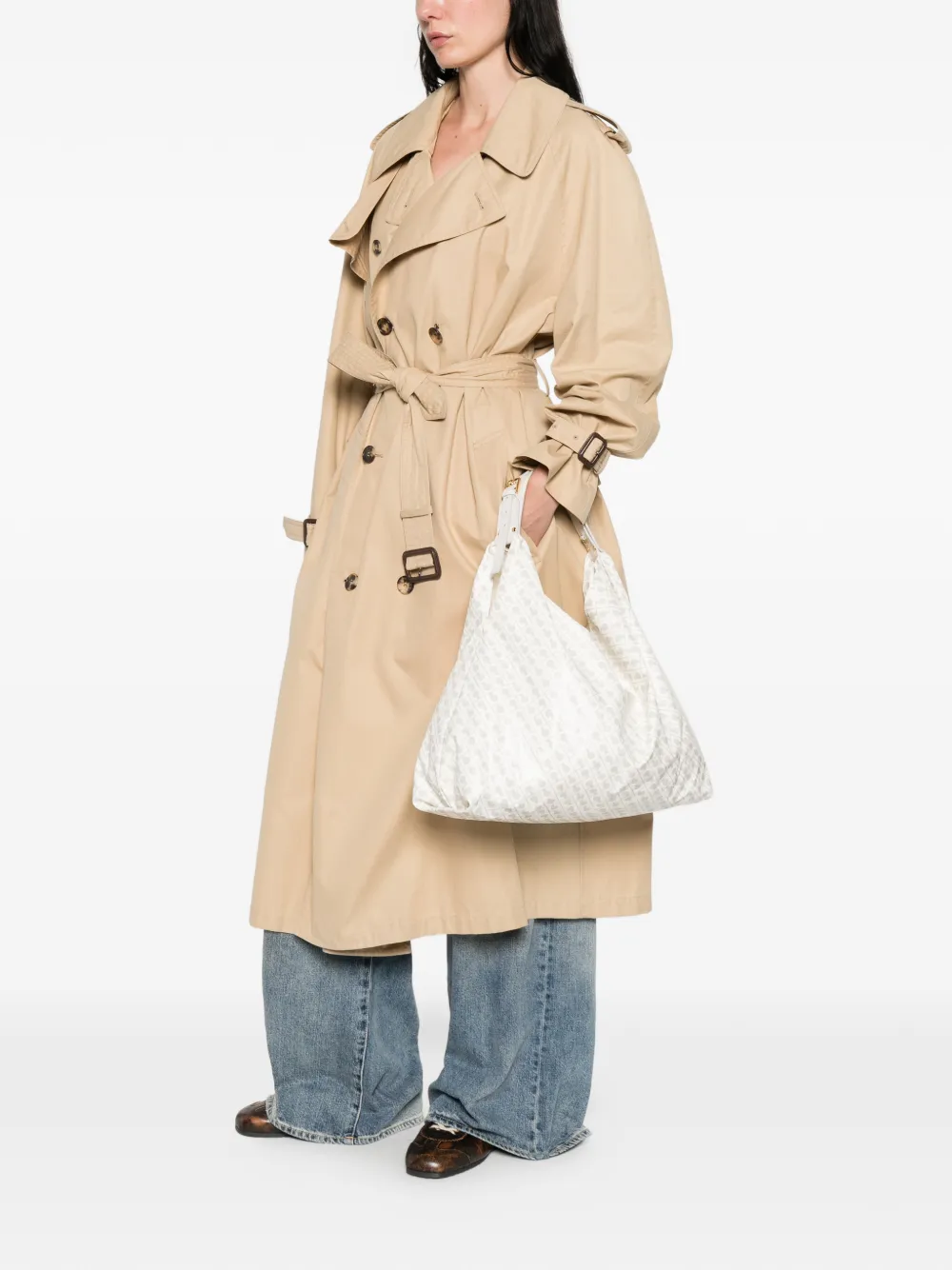  Gherardini Monogram Shoulder Bag - Neutrals 