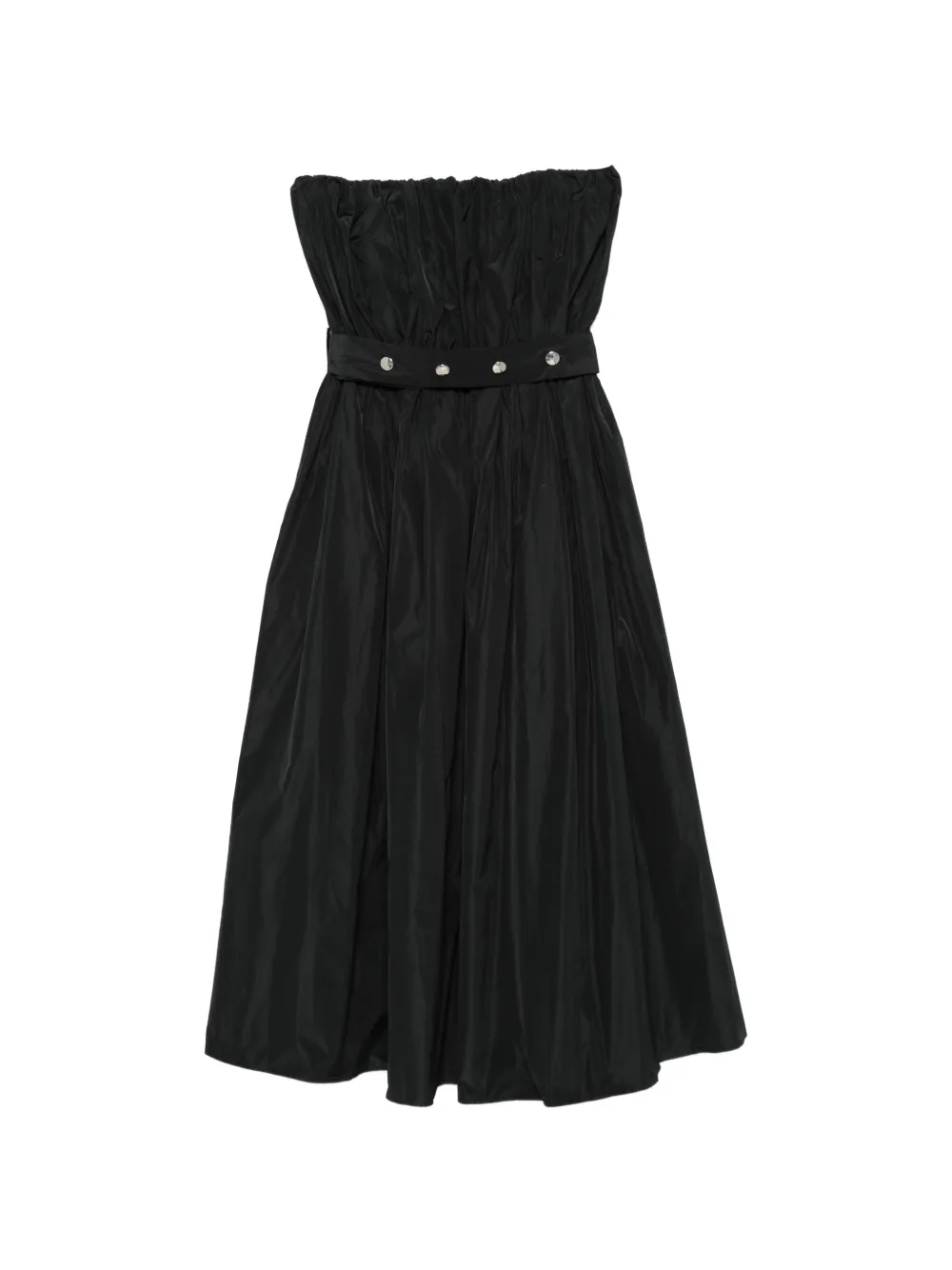 MSGM buttoned belted dress - Nero