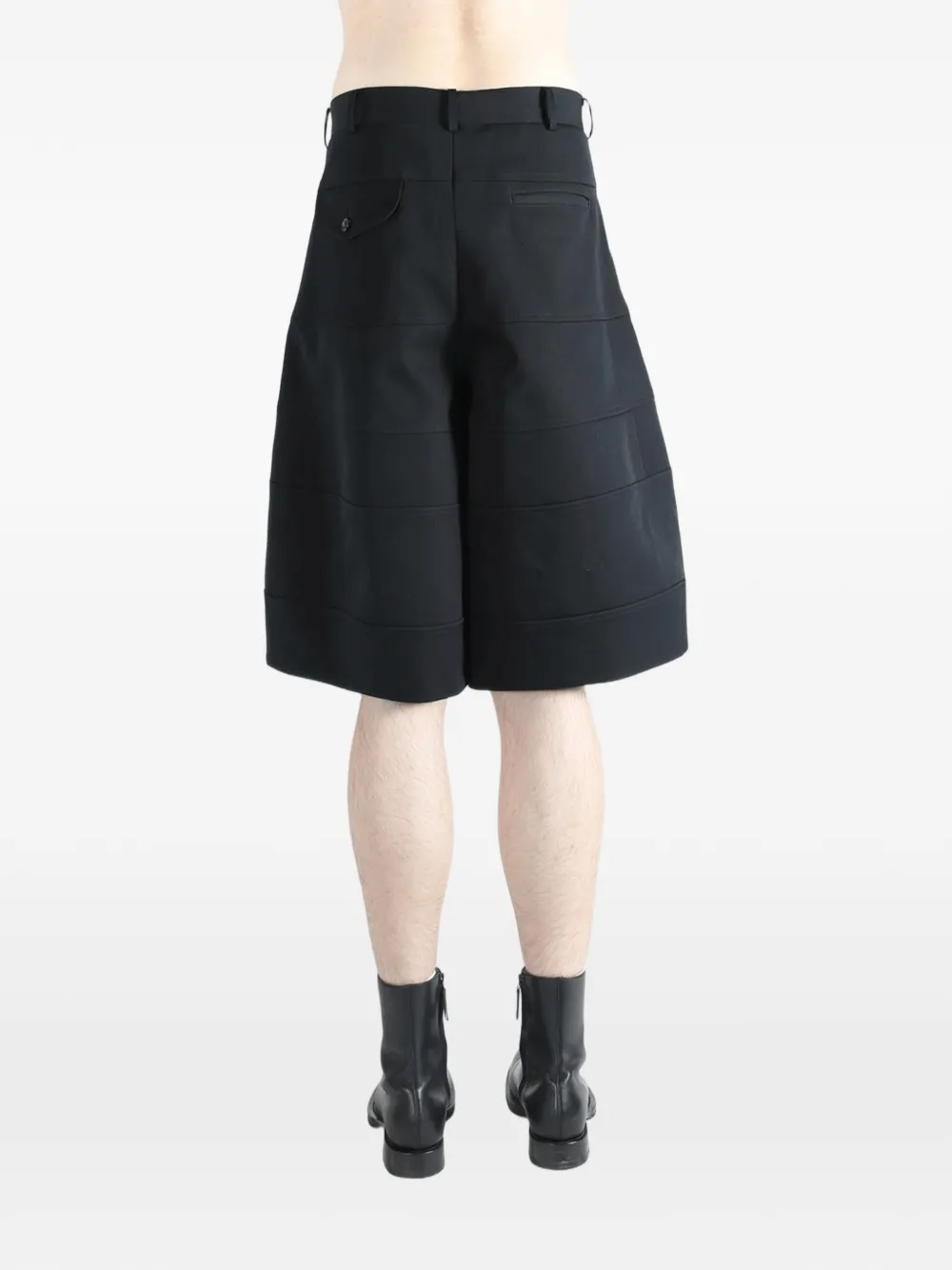 Comme des Garçons Homme Plus Shorts met vlakken Zwart