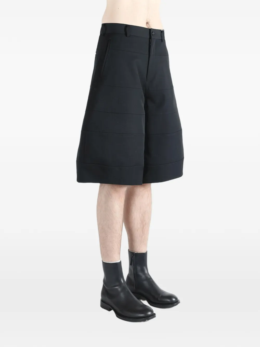 Comme des Garçons Homme Plus Shorts met vlakken Zwart