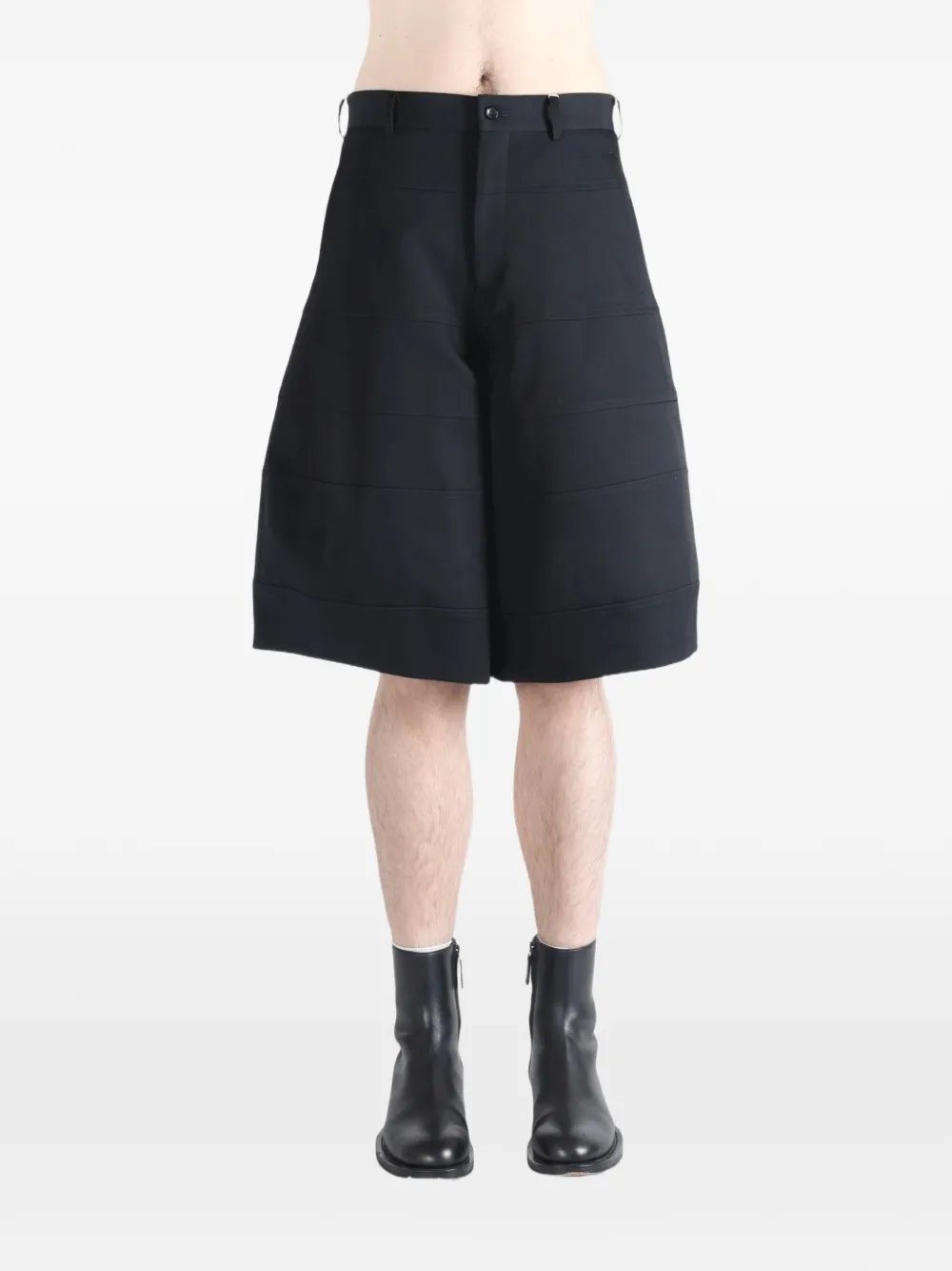 Comme des Garçons Homme Plus Shorts met vlakken Zwart