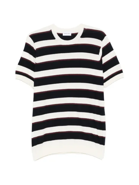 SCAGLIONE striped-patterb crew-neck T-shirt
