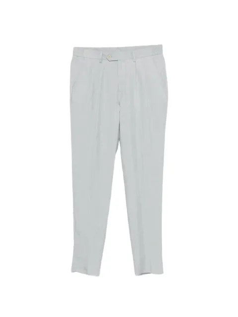 Eleventy pleated straight-leg trousers