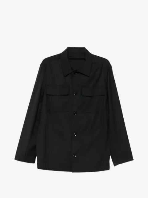 michael coal flap-pocket button-up jacket