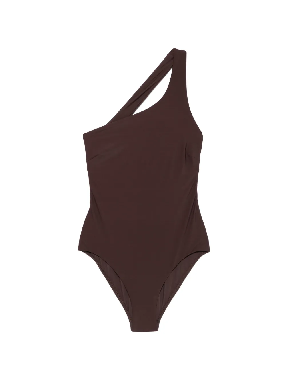 BONDI BORN Colette one-shoulder swimsuit - Marrone