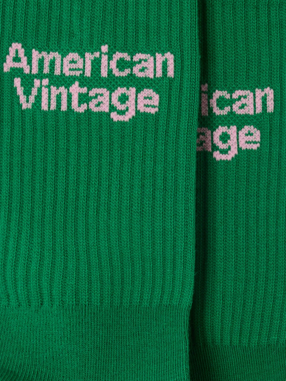 American Vintage Clypsun sokken met intarsia logo Groen