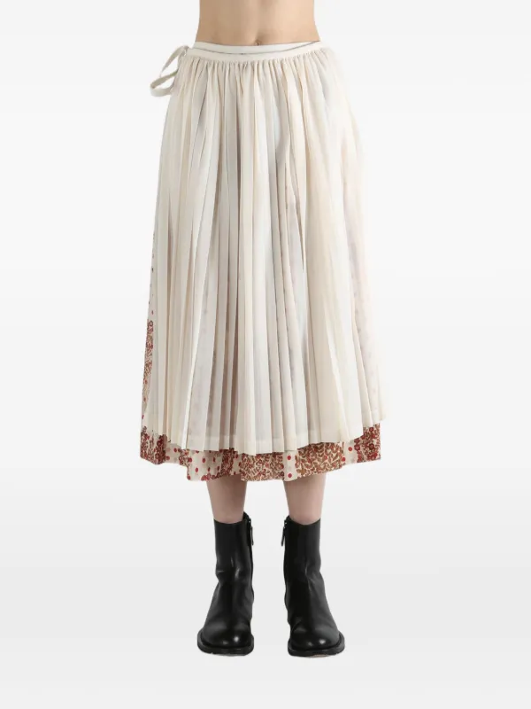 Tao Comme des Garçons ラップキュロットパンツ Comme Des Garçons TAO クロップドパンツ | ホワイト | FARFETCH JP