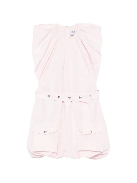 MSGM pocket belted mini dress