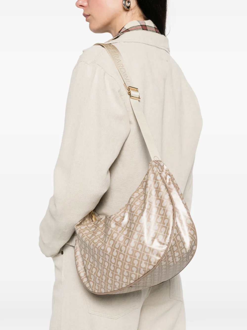  Gherardini Patterned Shoulder Bag - Neutrals 