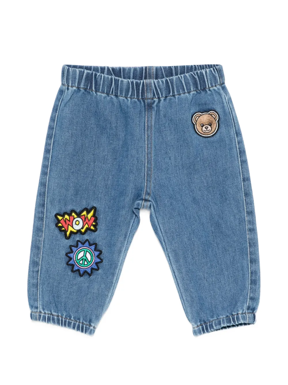 Moschino Kids pocket jeans - Blu