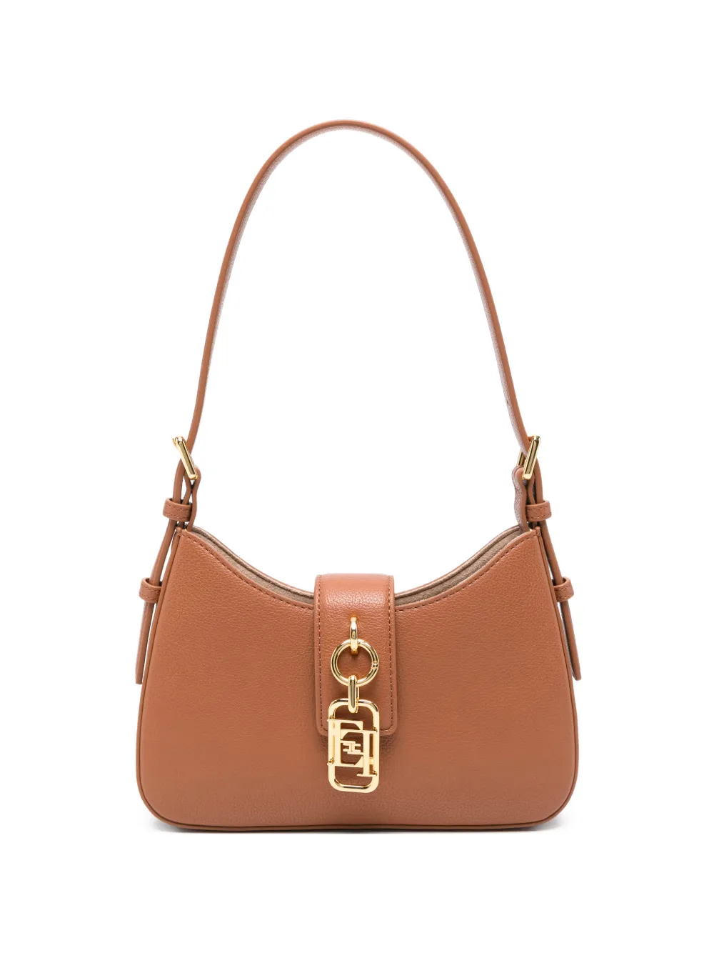 Elisabetta Franchi logo-charm tote bag - Marrone