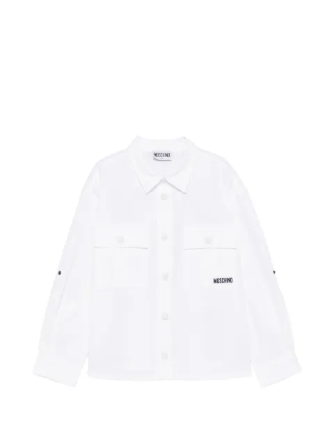 Moschino Kids buttoned chest pocket shirt