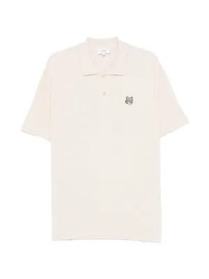 Maison Kitsuné Fox Head Polo Shirt | Neutrals | FARFETCH