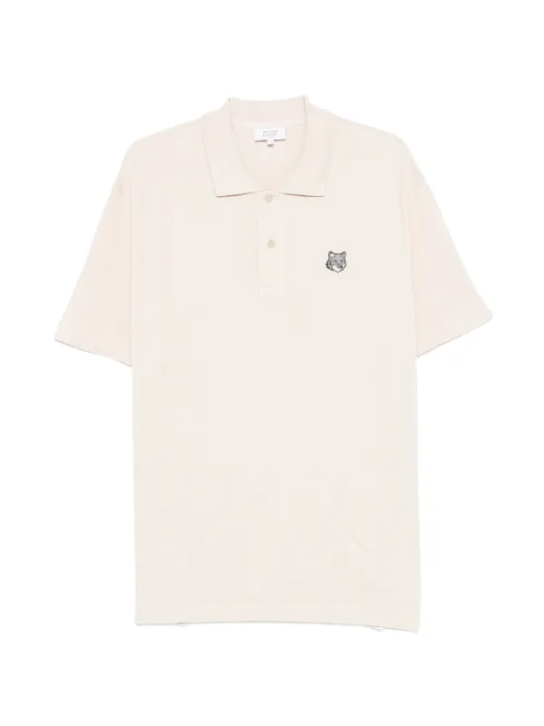 Maison Kitsuné Fox Head Polo Shirt | Neutrals | FARFETCH UZ