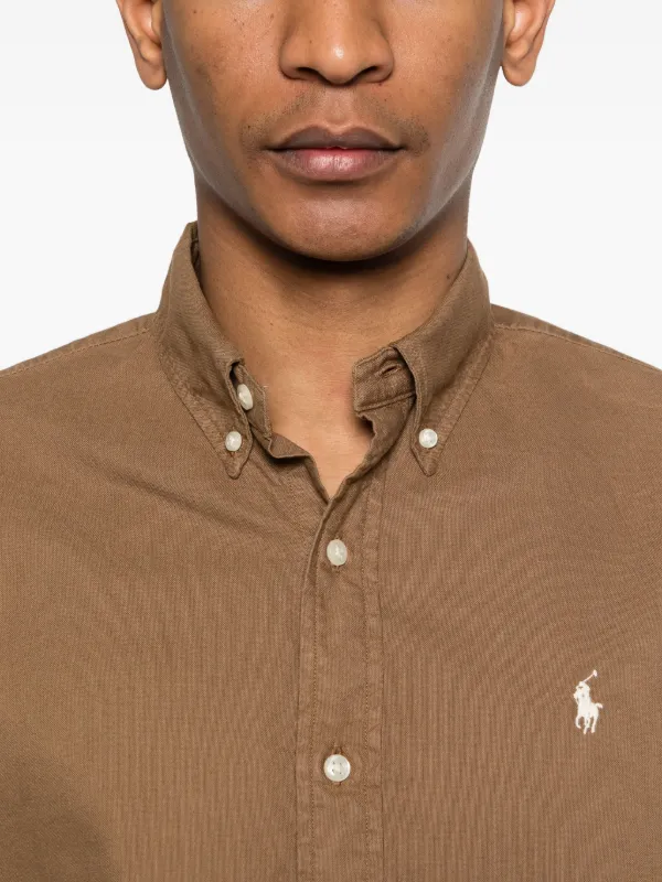 Polo Ralph Lauren long-sleeve Shirt | Brown | FARFETCH ID