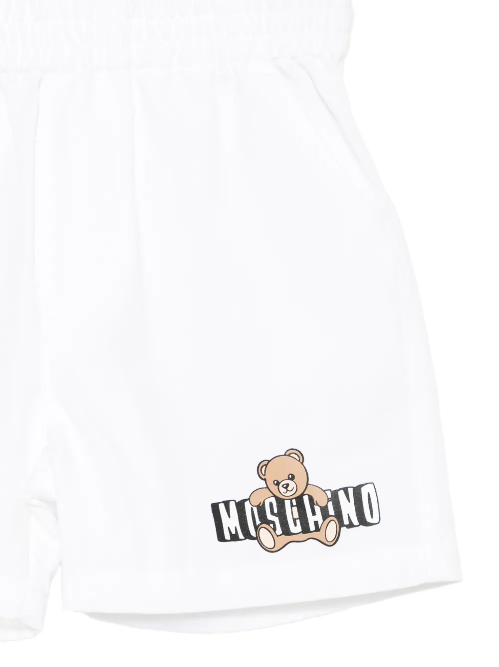 Moschino Kids Shorts met logoprint Wit