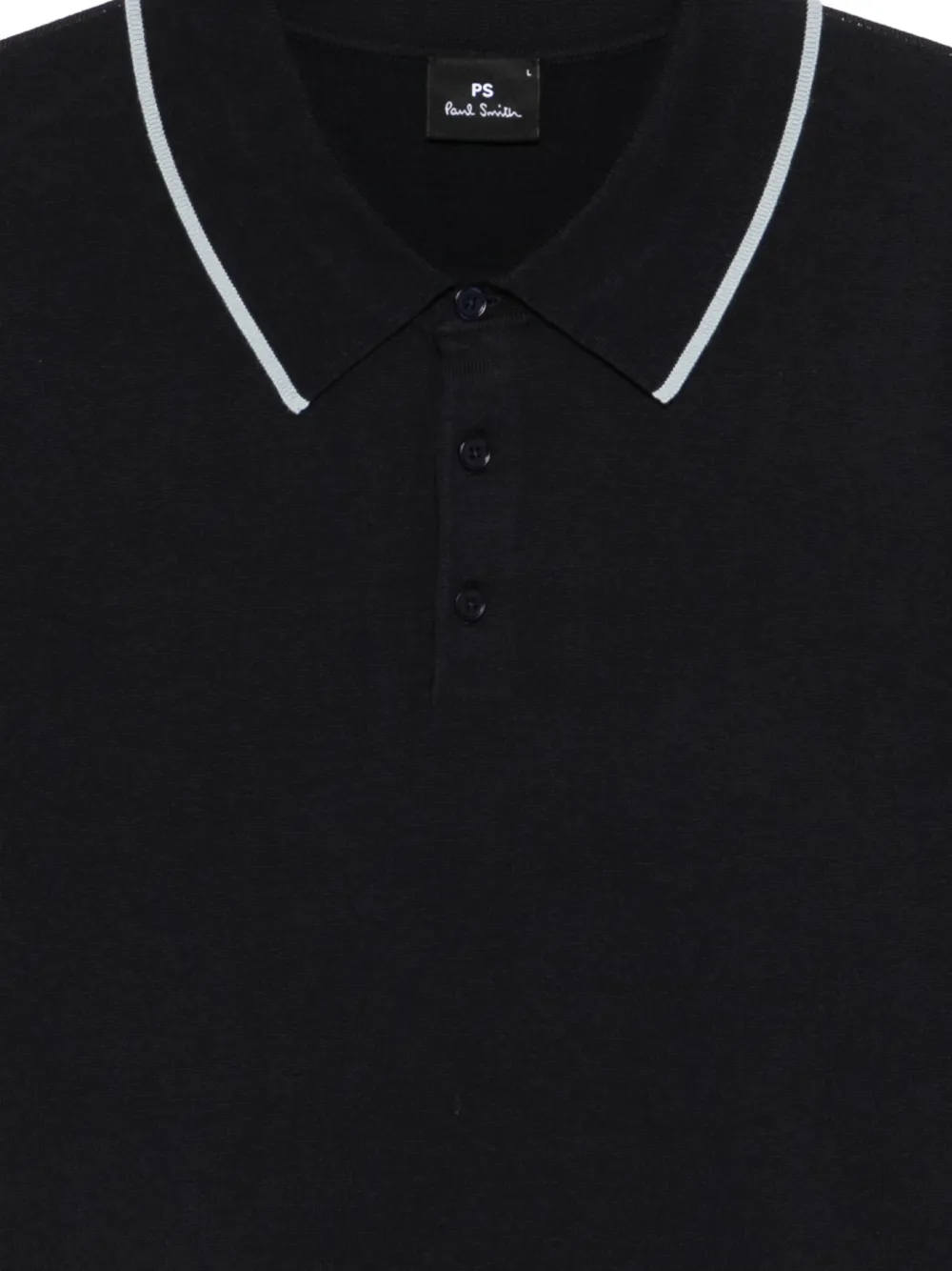  Ps Paul Smith Piped-trim Polo Shirt - Blue 