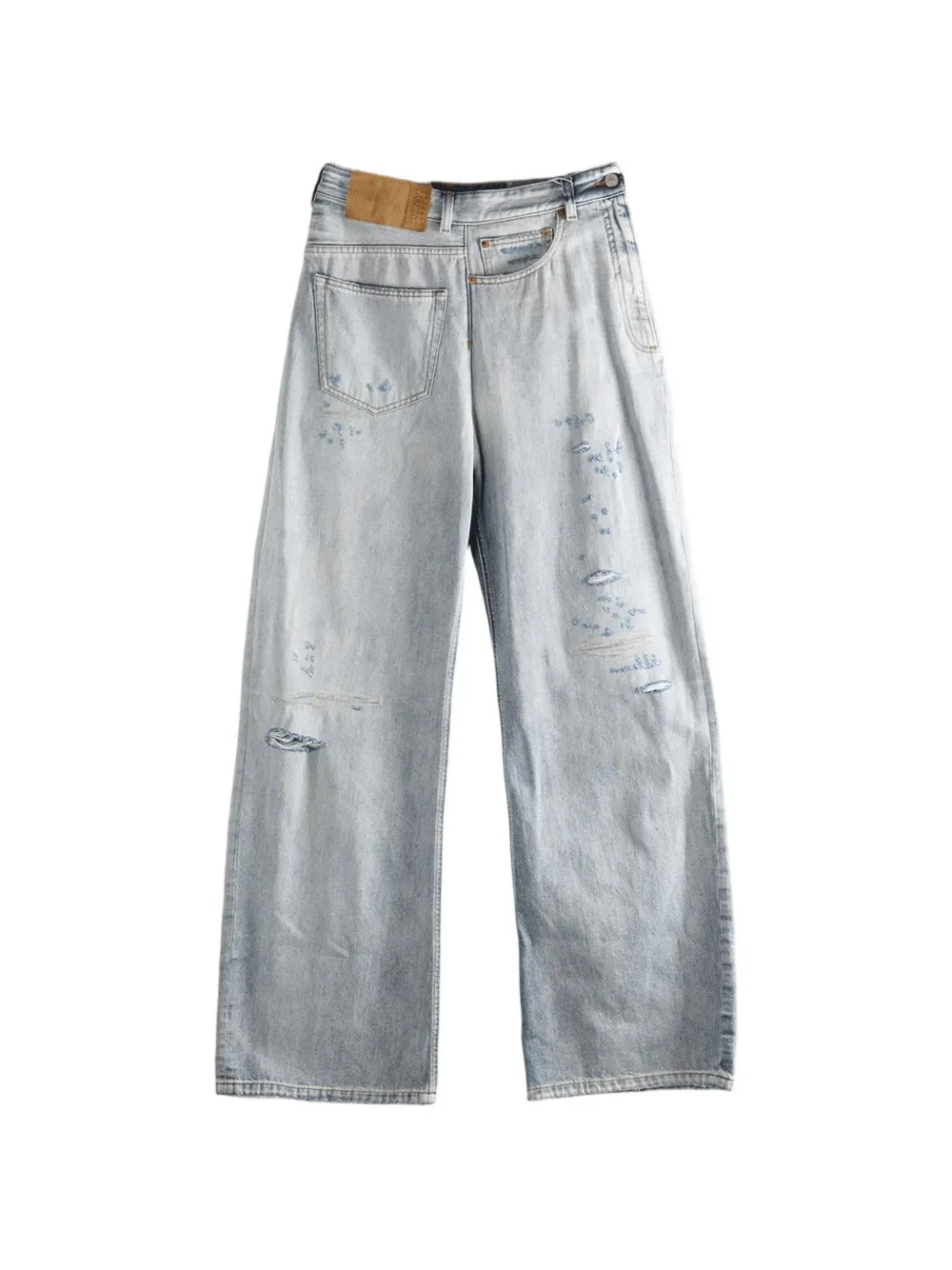 MM6 Maison Margiela distressed jeans - Blu