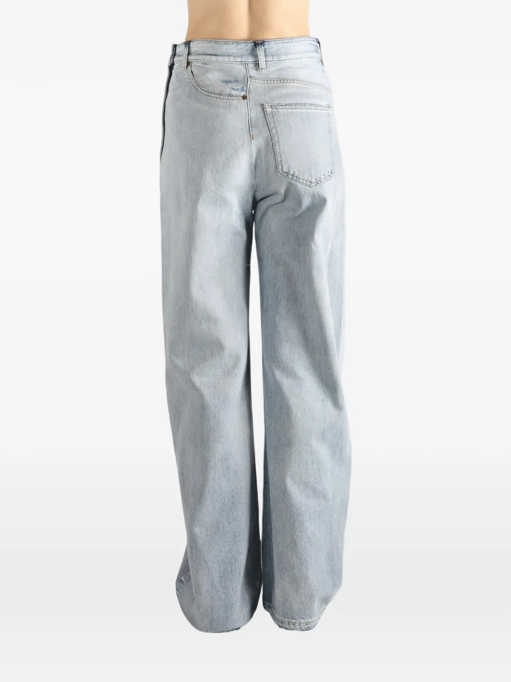 MM6 Maison Margiela Gerafelde jeans Blauw