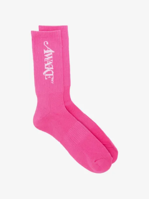 Awake NY ribbed logo socks