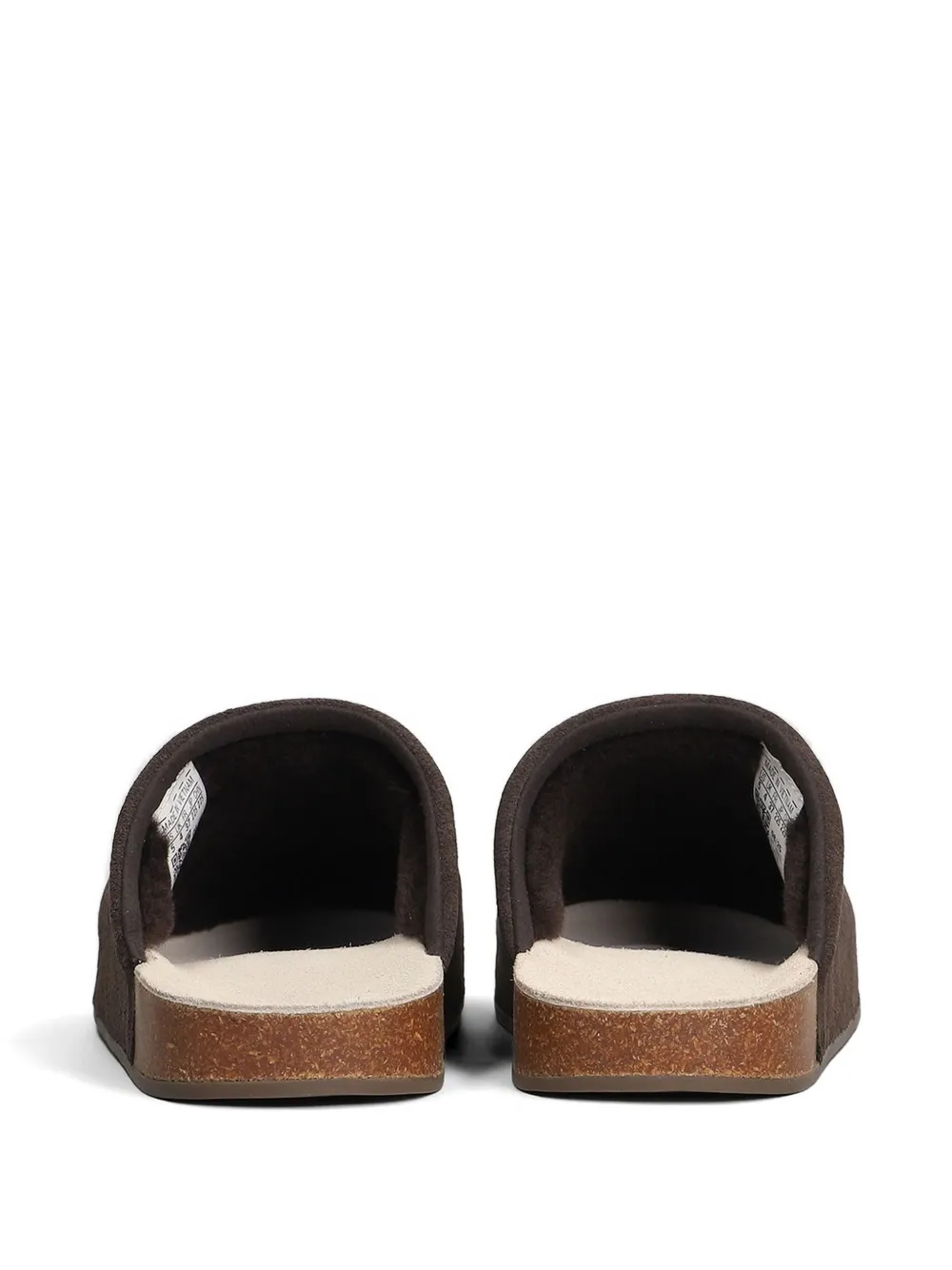 adidas Adimule leren muiltjes met logodetail Bruin