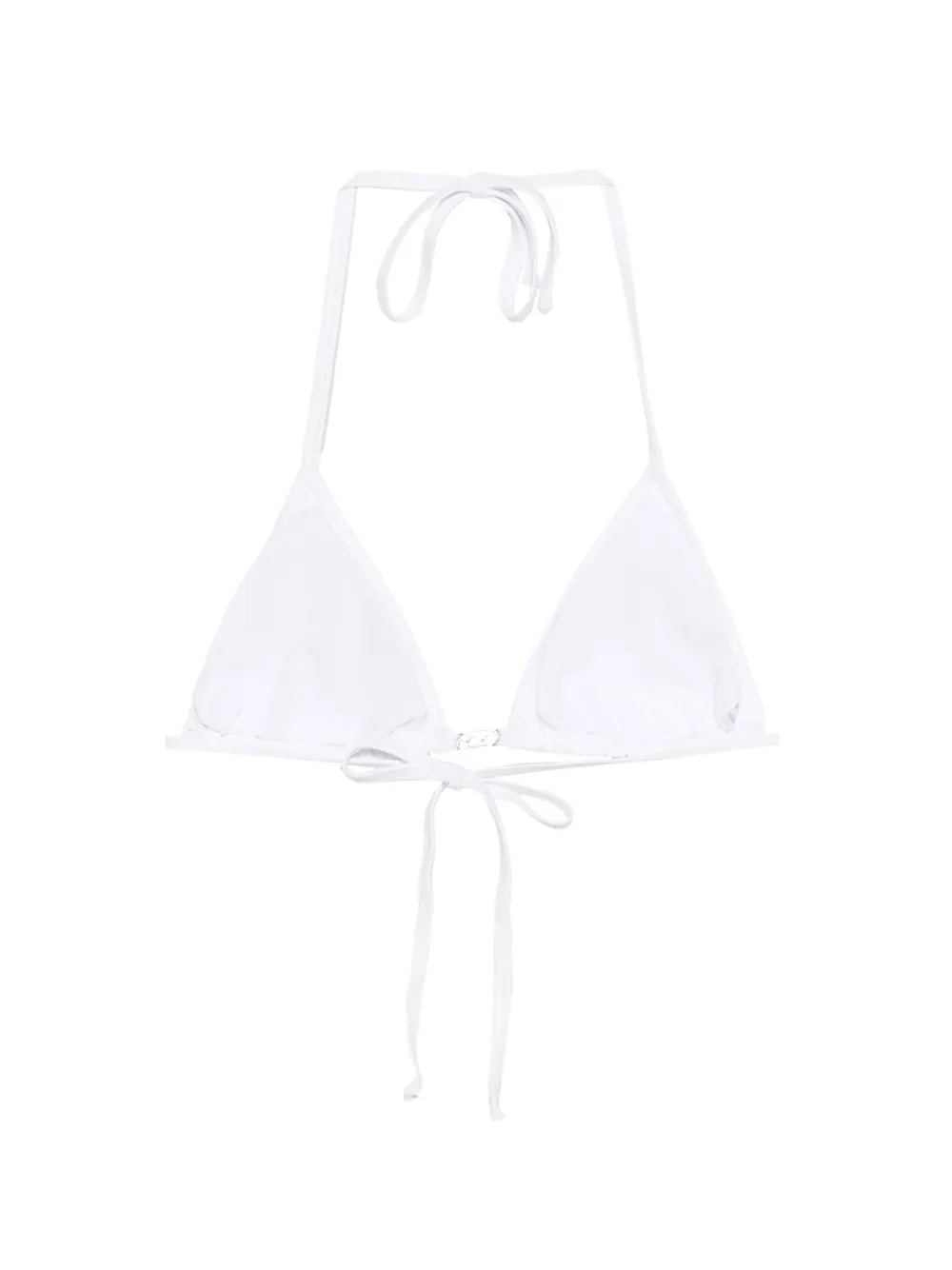 Diesel Elettra-Dnm gestrikte bikinitop Wit