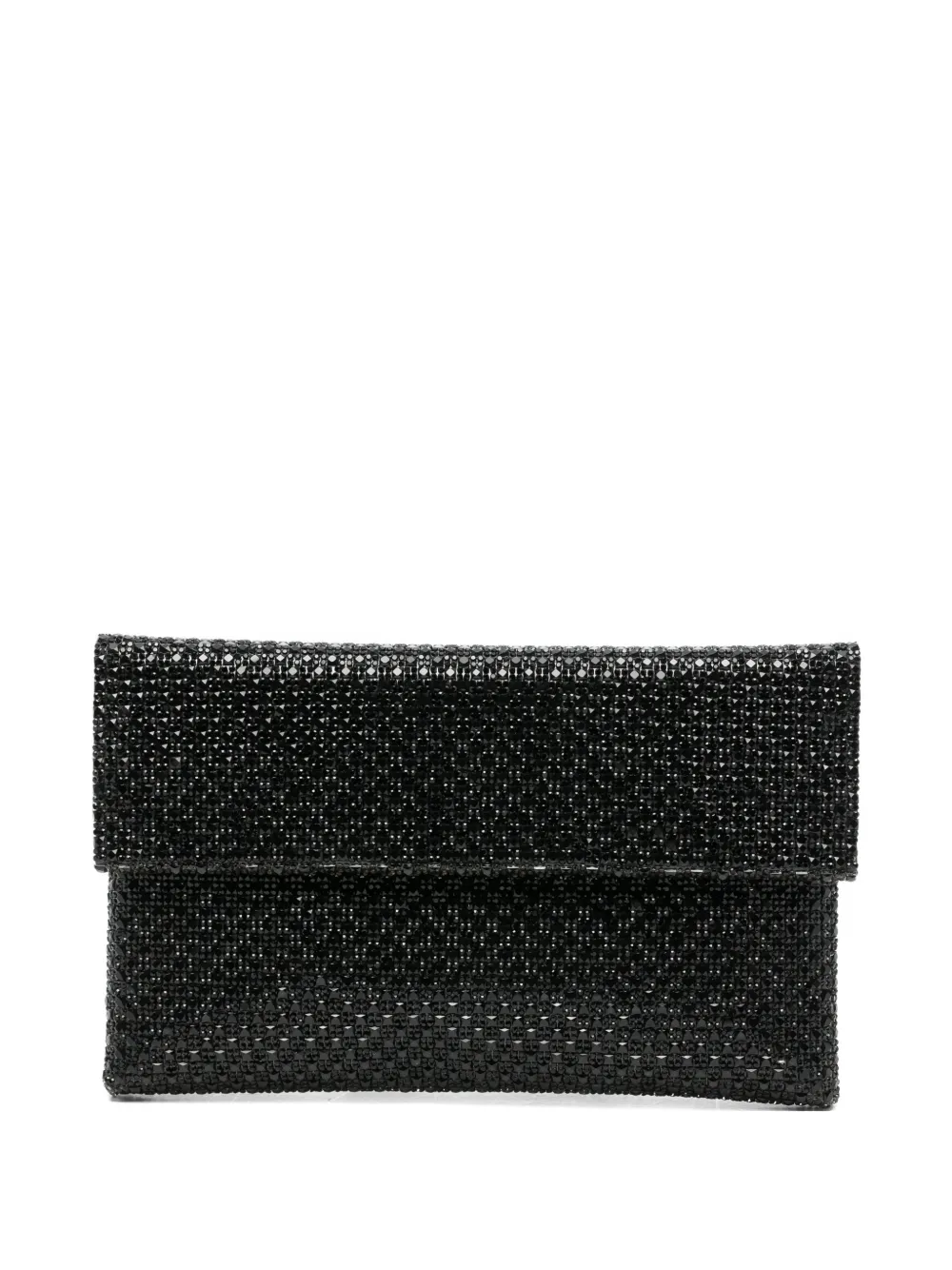 TWENTY FOURHAITCH Morna woven chain clutch bag - Nero