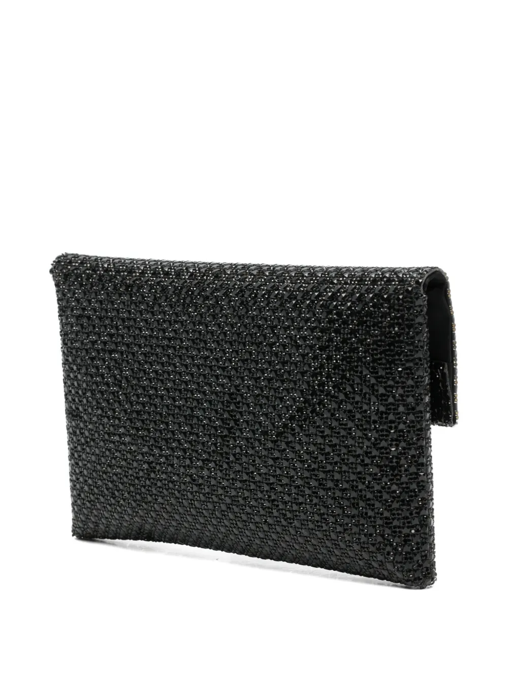 Twenty Fourhaitch Morna Woven Chain Clutch Bag - Black 