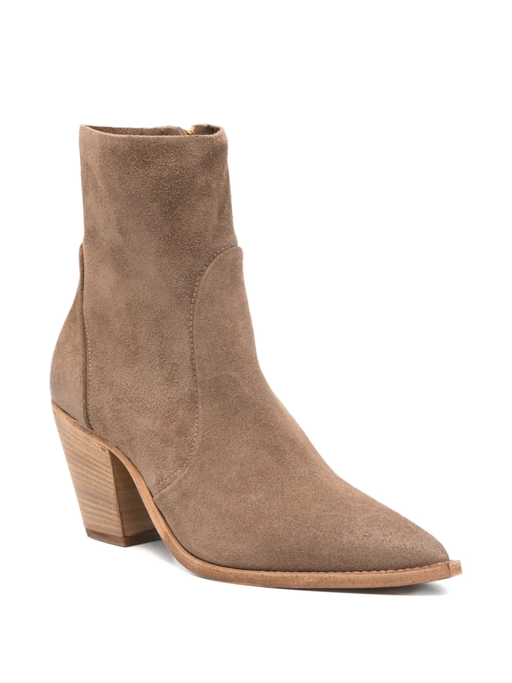 Julie Dee Enkellaarzen met puntige neus Bruin