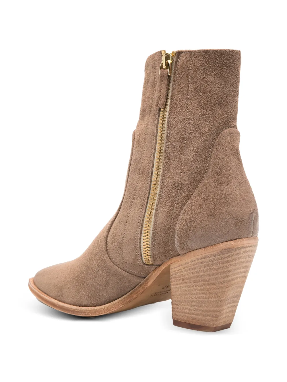 Julie Dee Enkellaarzen met puntige neus Bruin