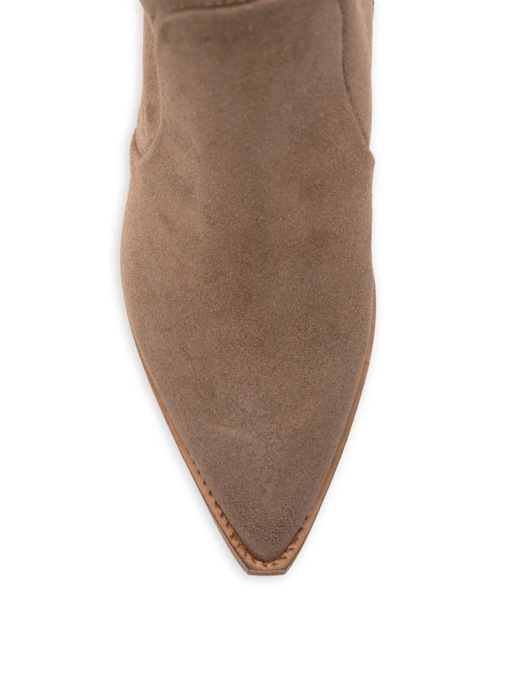 Julie Dee Enkellaarzen met puntige neus Bruin