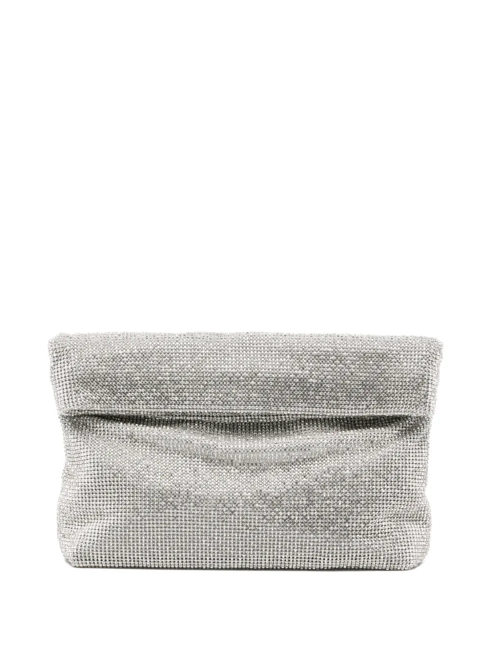 TWENTY FOURHAITCH Varadero embellished clutch bag - Argento