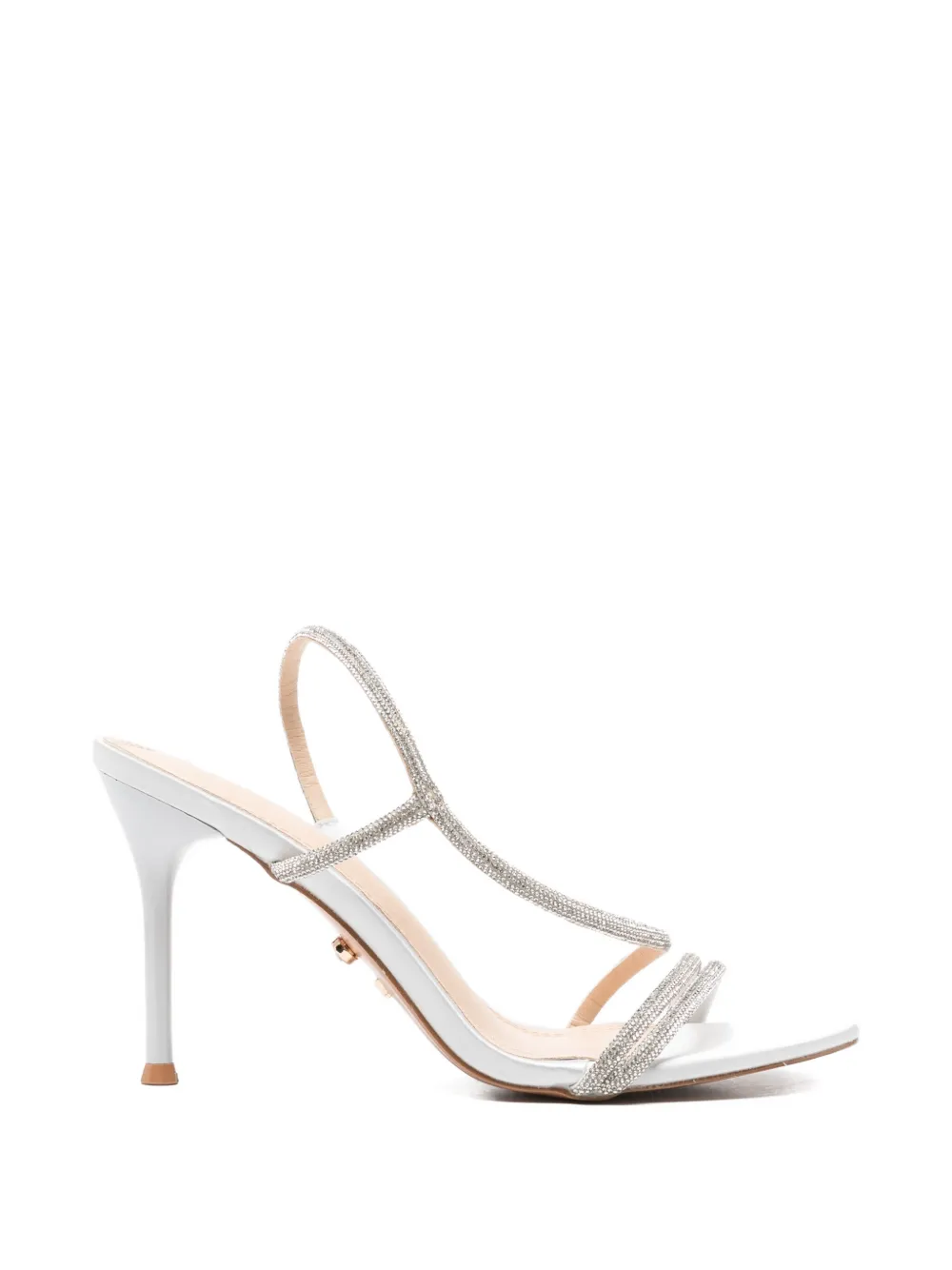 TWENTY FOURHAITCH Flamenco embellished strappy sandals - Grigio