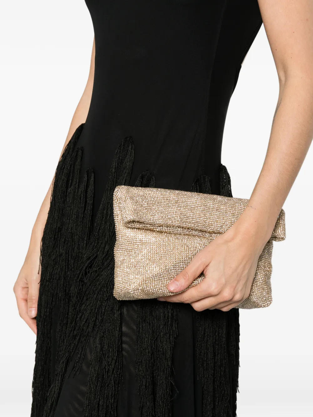  Twenty Fourhaitch Varadero Embellished Clutch Bag - Gold 