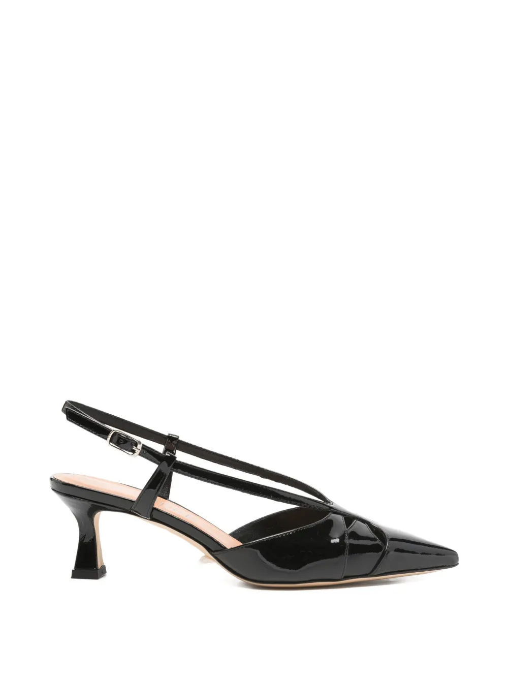 Julie Dee cut-out slingback heeled pumps Zwart